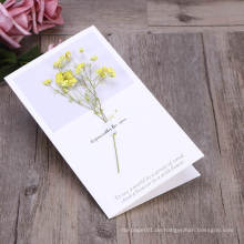 Blumen Büttenpapier Grußkarten-Designs, Papierfaltens-Grußkarte